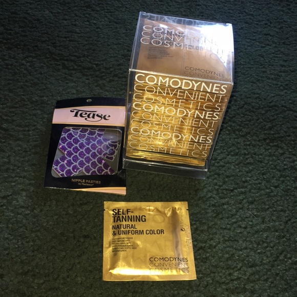 New Comodynes Self Tanning Towelette Dispenser from Spain nipple pasties - Picture 1 of 11